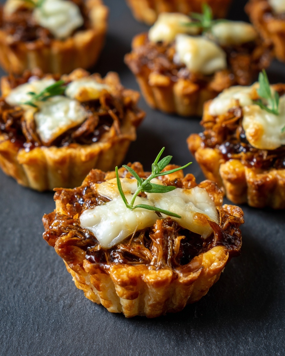 Mini Roasted Beef and Gruyère Savory Tarts Recipe - Recipe Image