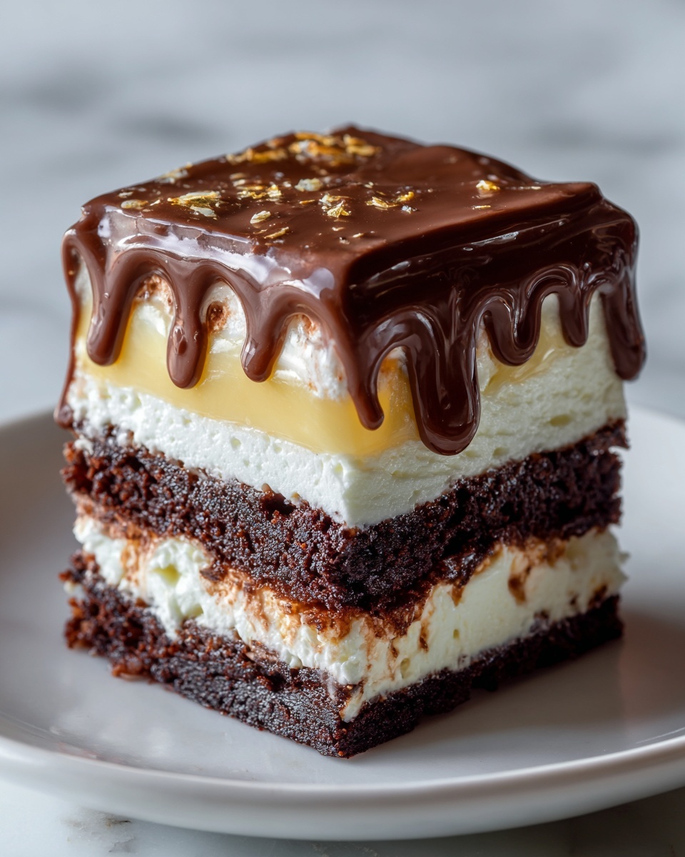 Boston Cream Poke Cake Recipe - Recipe Image