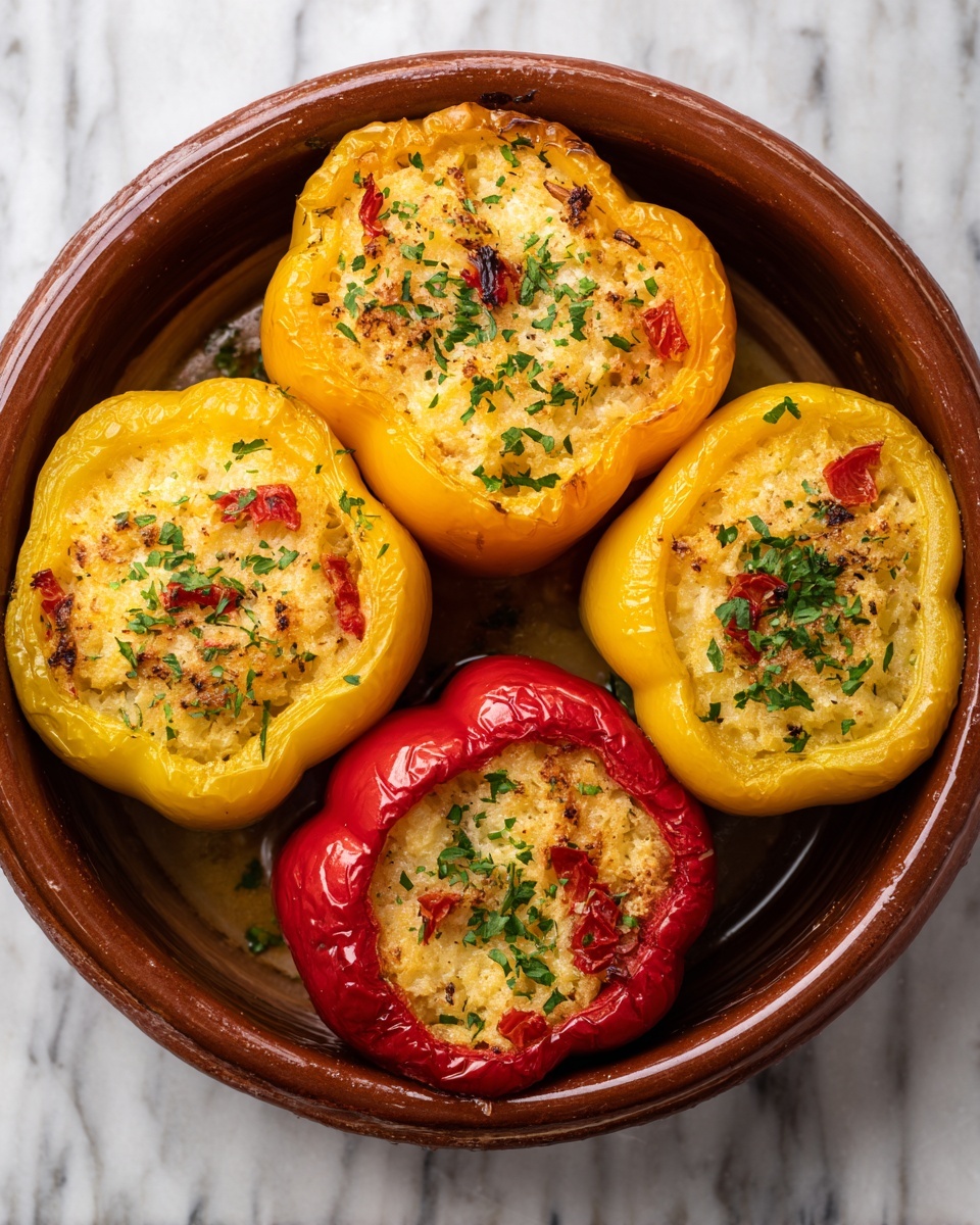 Romanian Stuffed Peppers Recipe - Recipe Image