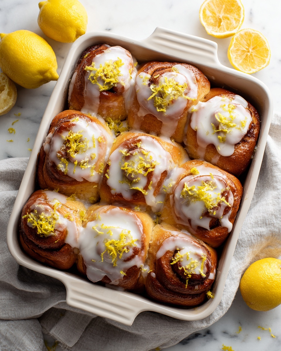 Lemon Sweet Rolls with Lemon Glaze Recipe - Recipe Image
