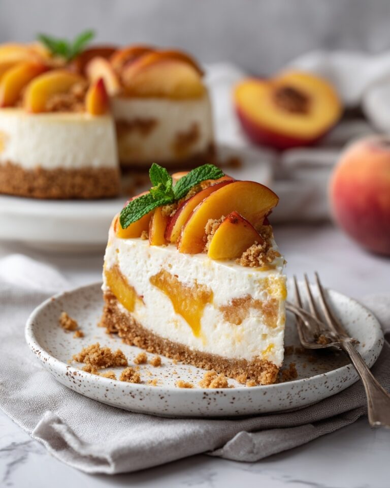 Peach Cobbler Cheesecake Recipe
