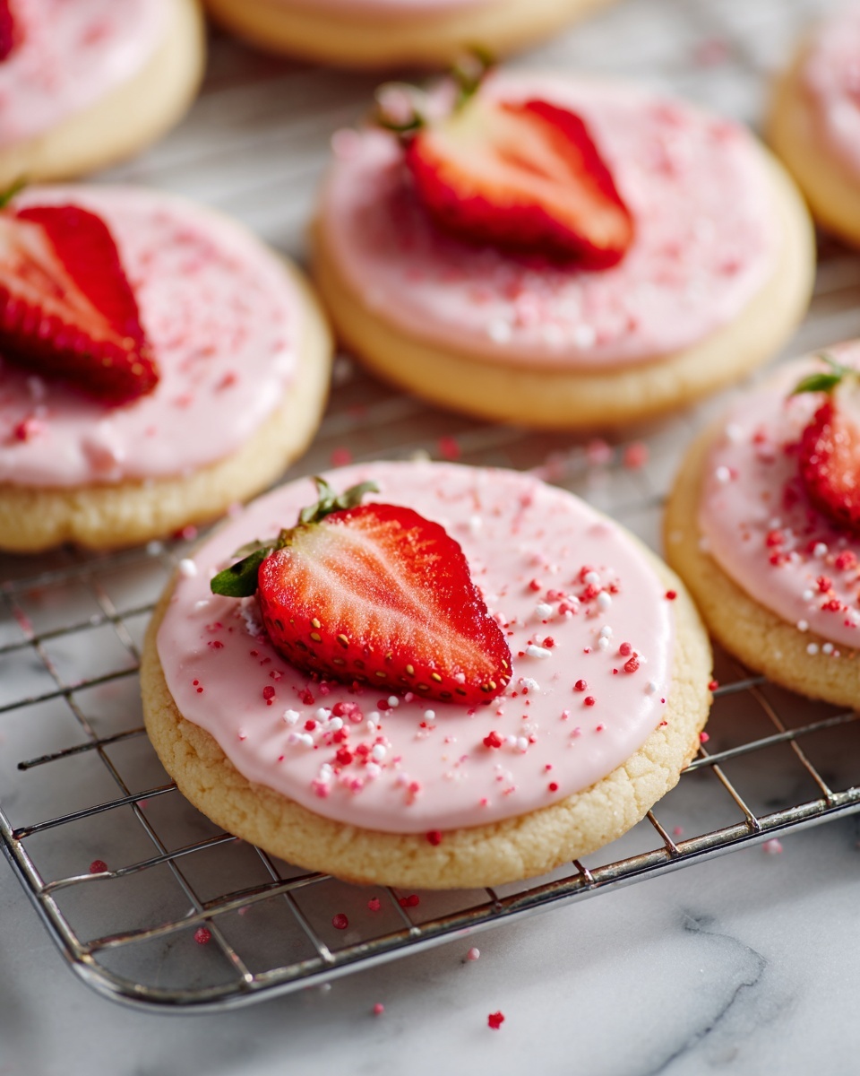 Double Strawberry Sugar Cookies Recipe - Recipe Image
