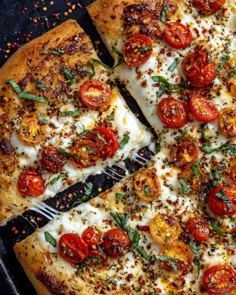 Calabrian Chili Roasted Red Pepper Pizza Recipe - Recipe Image
