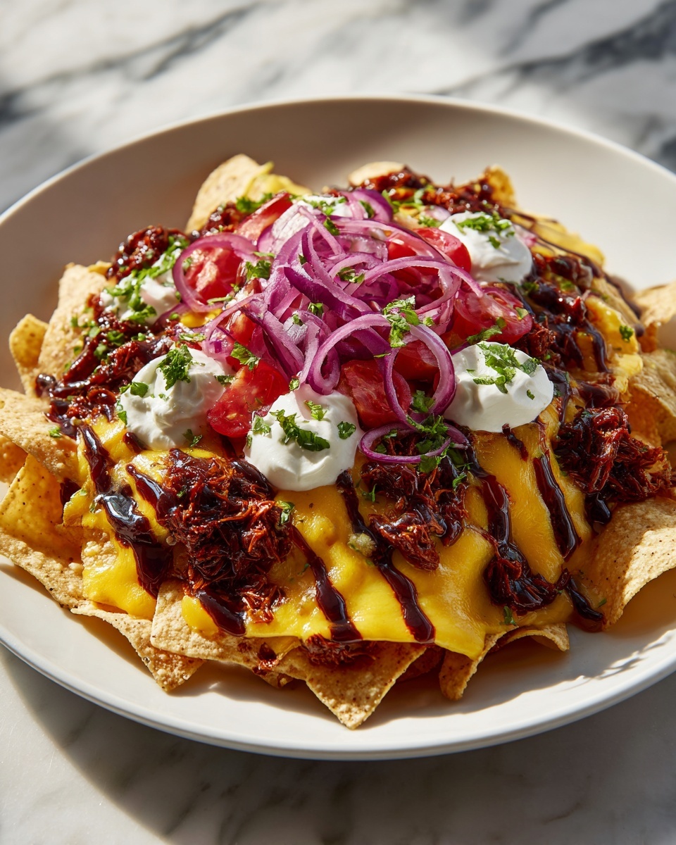 BBQ Chicken Nachos Recipe - Recipe Image