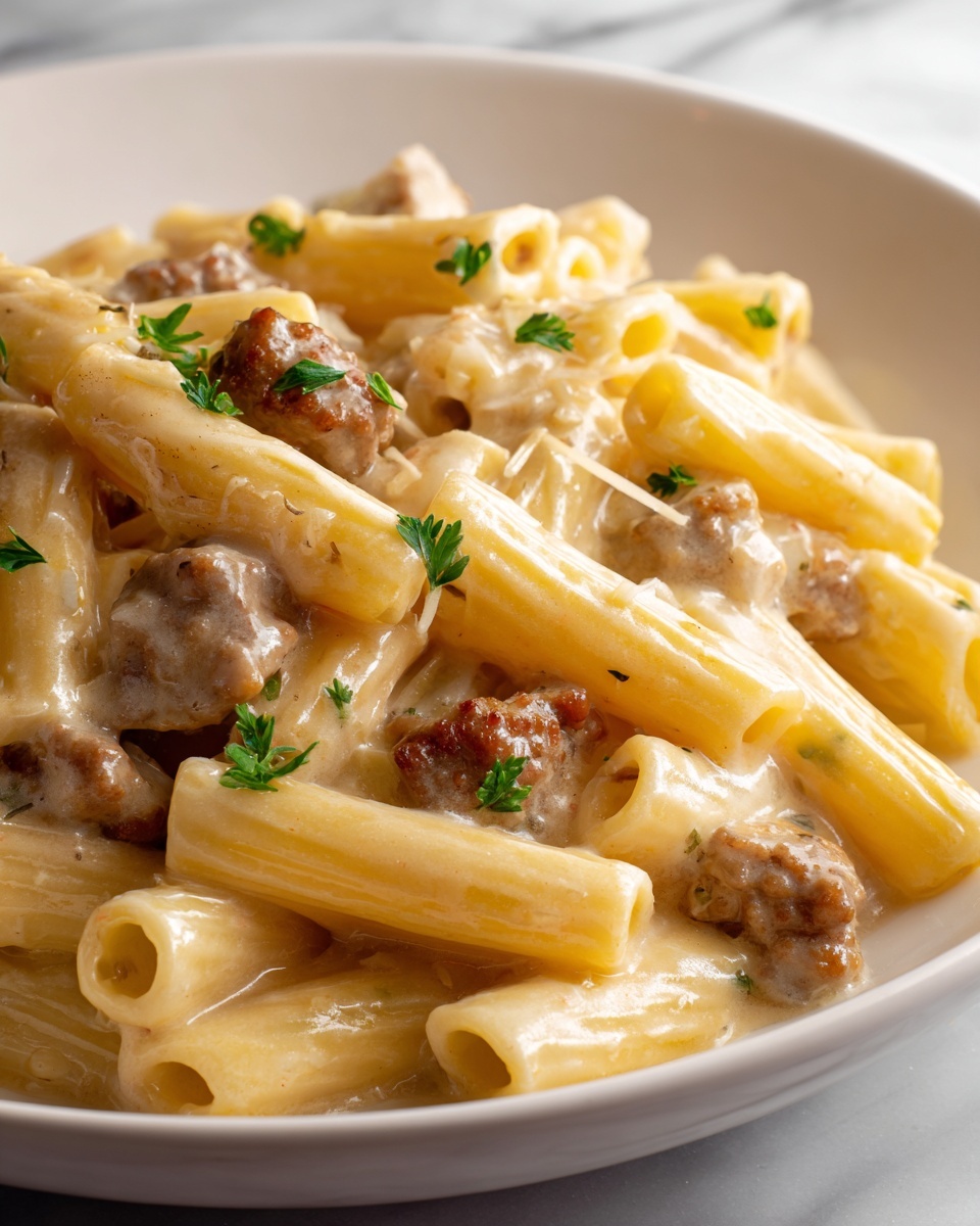 Creamy Slow Cooker Beef Pasta Recipe - Recipe Image