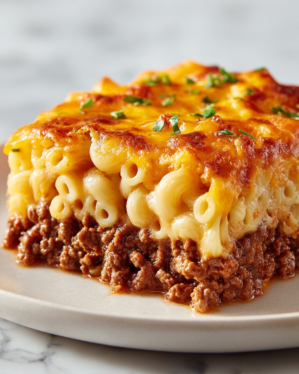 Mac ānā Cheese-Stuffed Meatloaf Recipe - Recipe Image