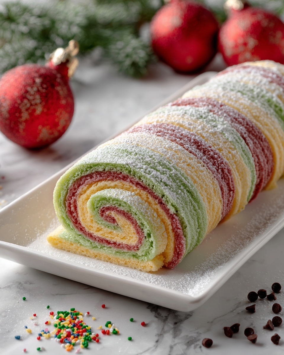 Christmas Cake Roll Recipe - Recipe Image