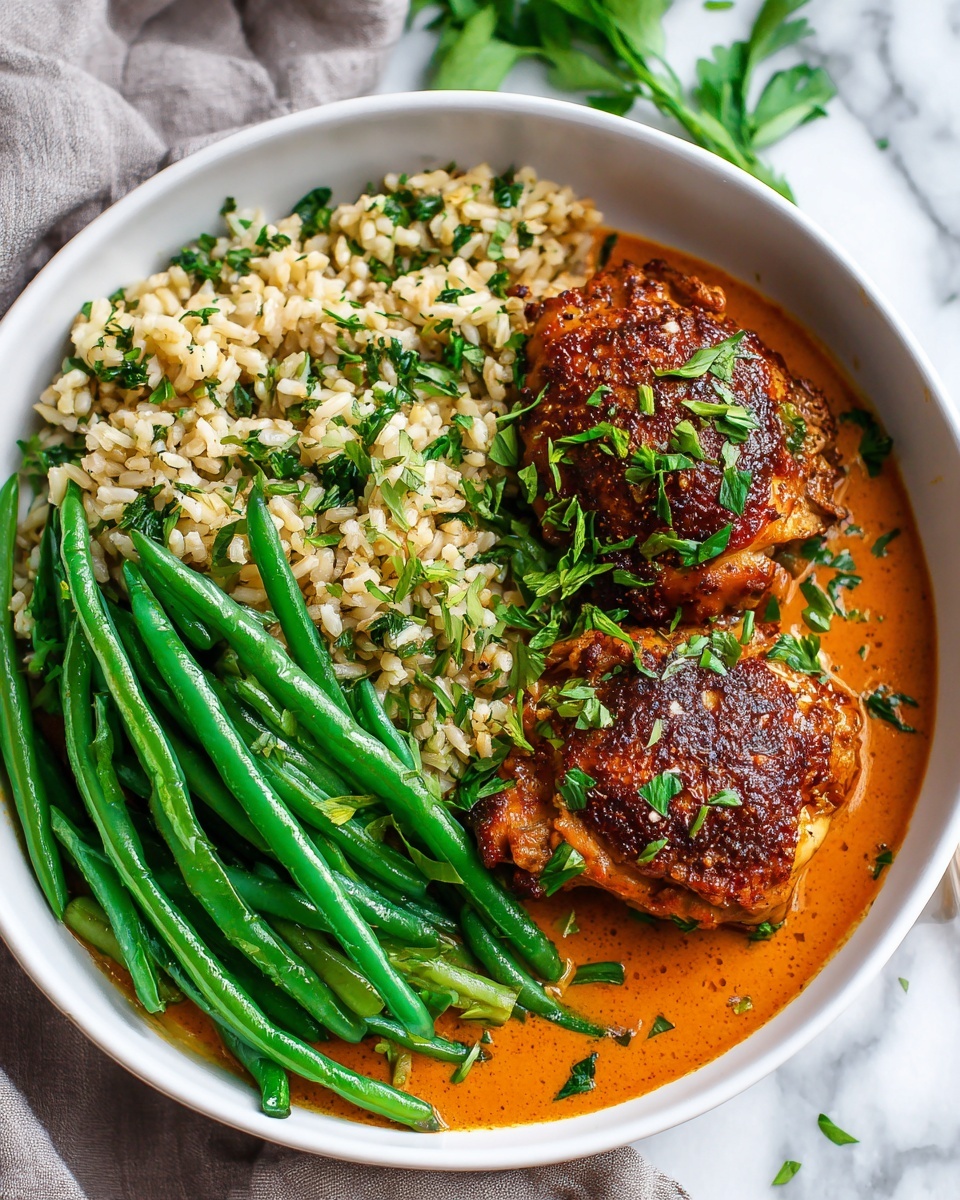 Skillet Chicken in Roasted Red Pepper Sauce Recipe - Recipe Image