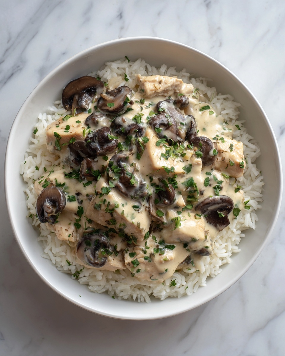 Parmesan-Garlic Mushroom Chicken Recipe - Recipe Image