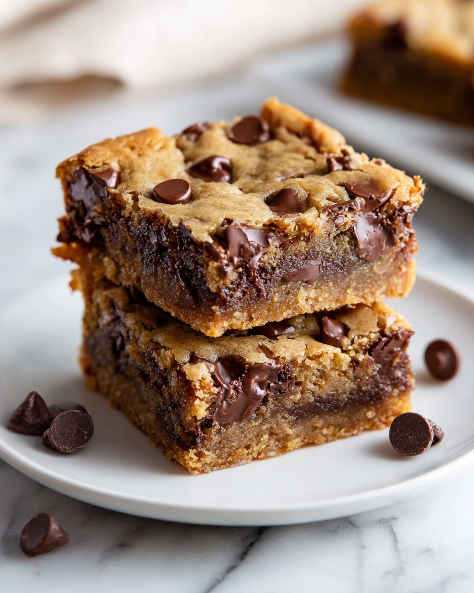 Peanut Butter Chocolate Chip Cookie Bars Recipe - Recipe Image