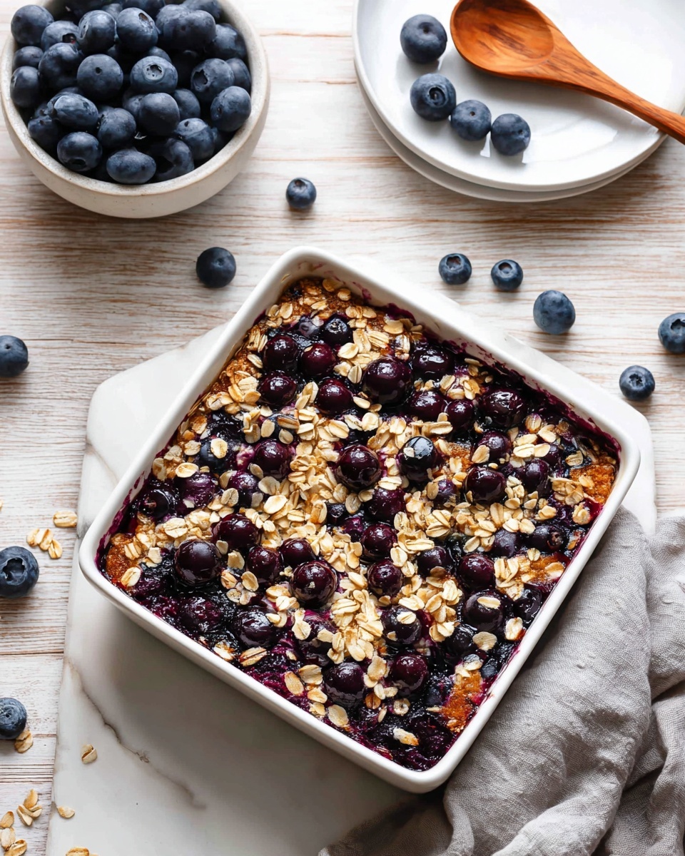 Blueberry Baked Oatmeal Recipe - Recipe Image
