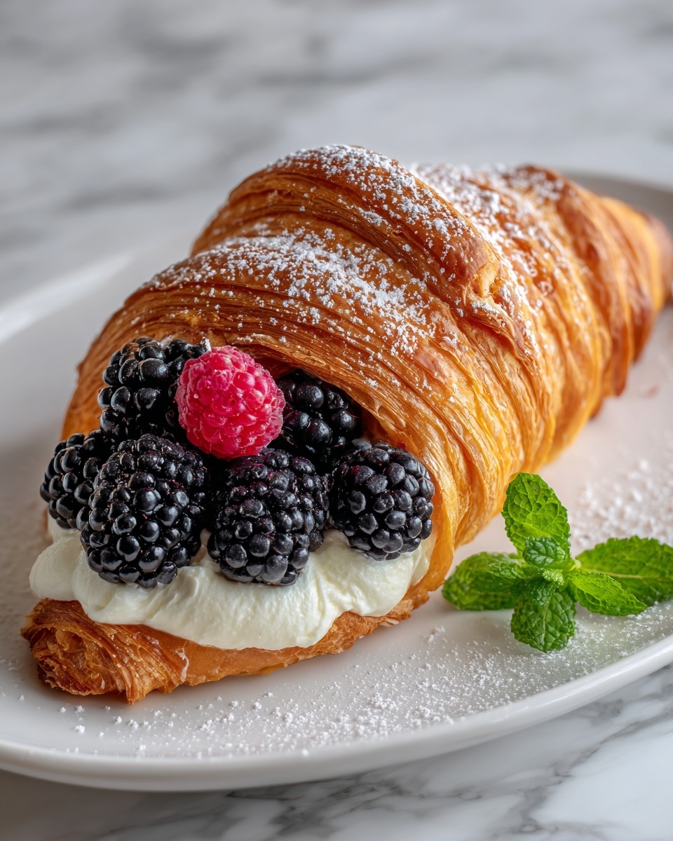 Berries and Cream Croissants Recipe - Recipe Image