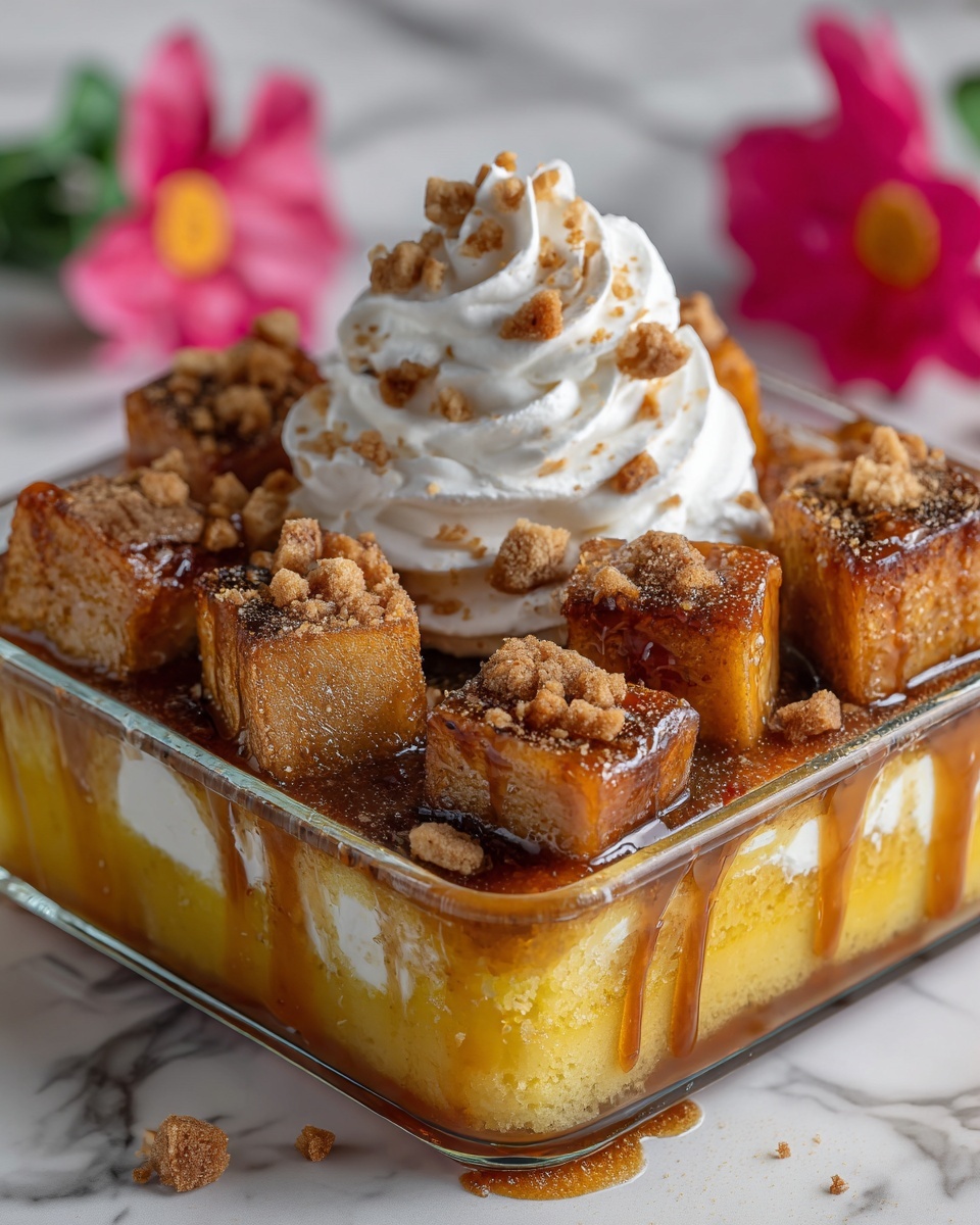 Pumpkin Bread Pudding with Caramel Sauce Recipe - Recipe Image