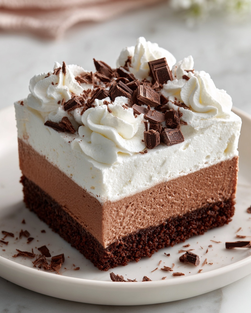 Triple Chocolate Mousse Cake Recipe - Recipe Image