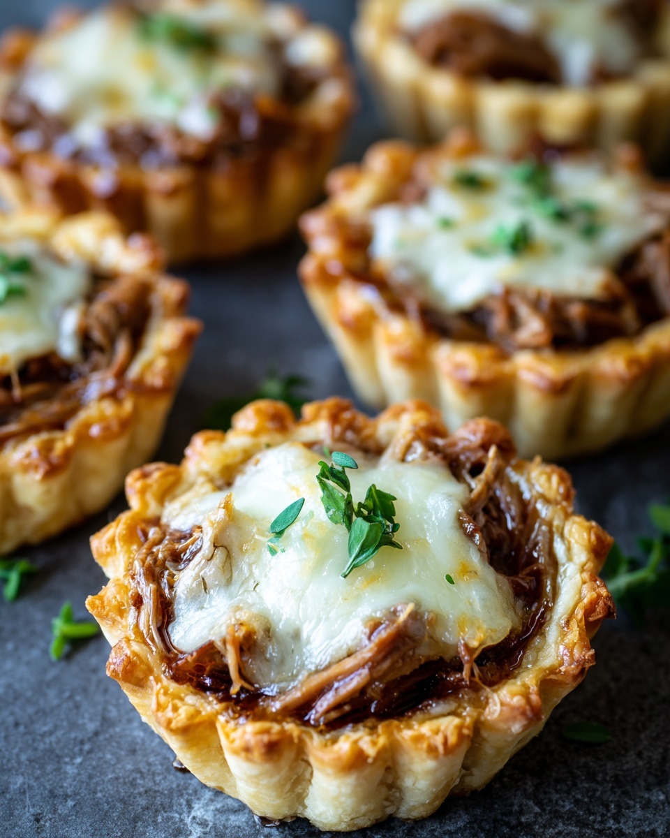 Mini Roasted Beef and Gruyère Savory Tarts Recipe - Recipe Image