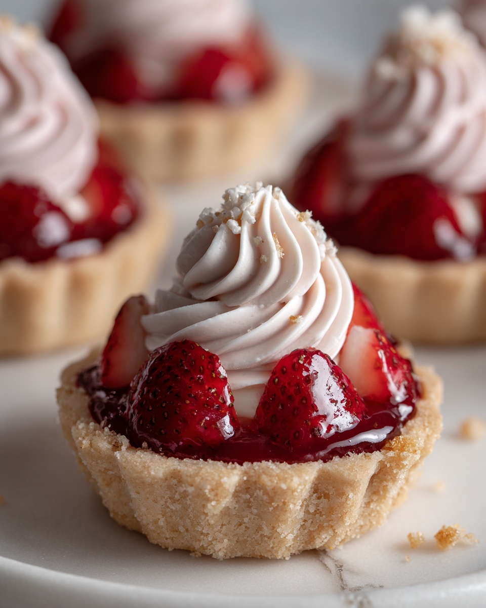 Mini Strawberry Pies with Sugar Cookie Crust Recipe - Recipe Image