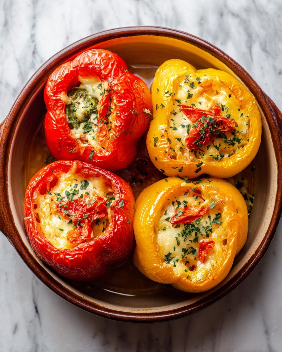 Romanian Stuffed Peppers Recipe - Recipe Image
