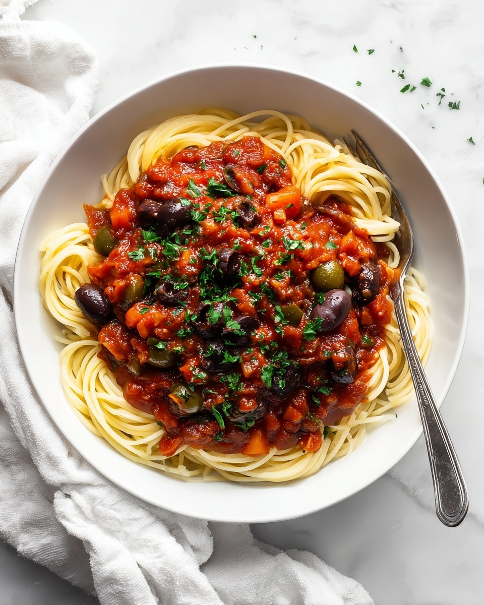 Pasta Puttanesca Recipe - Recipe Image