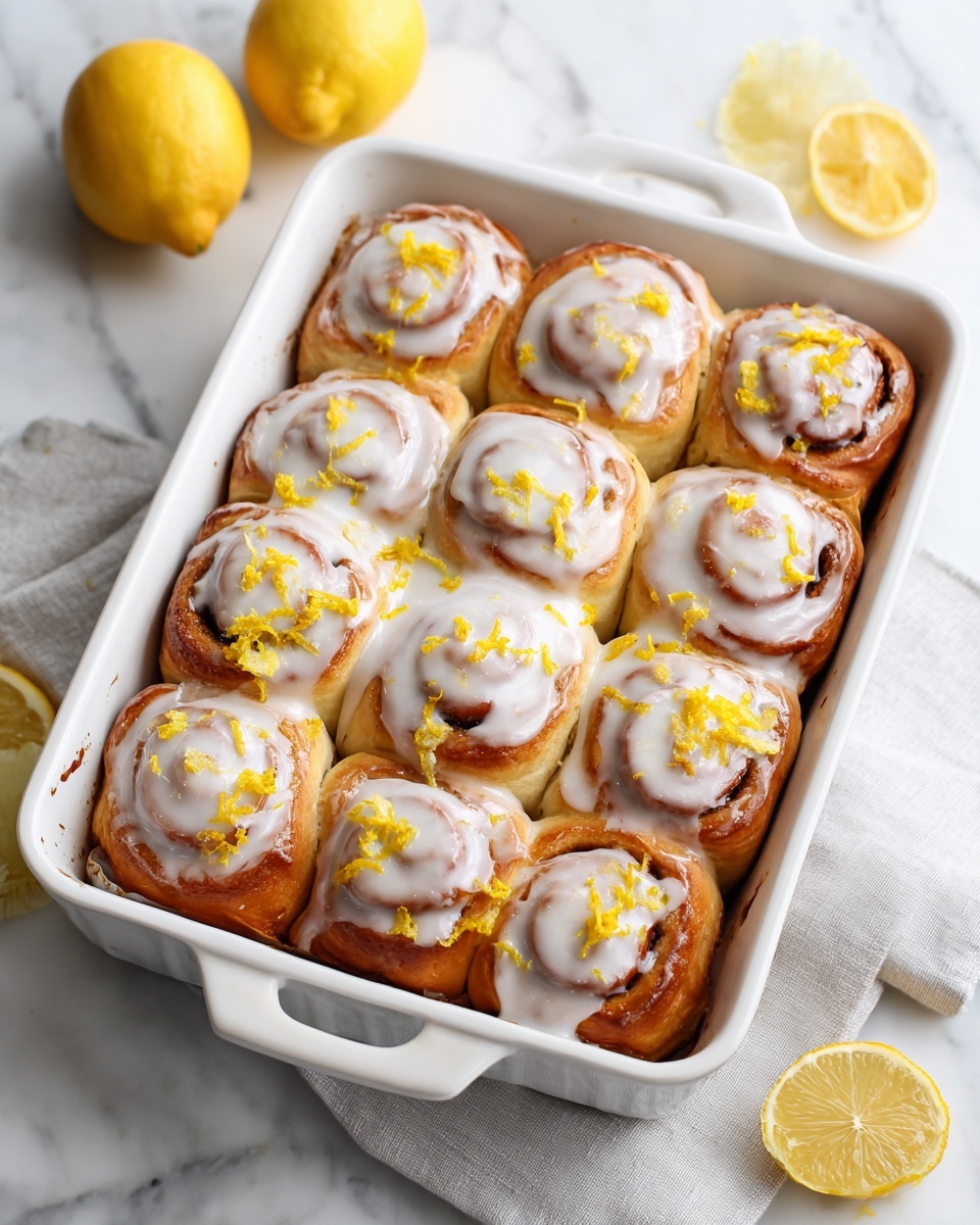 Lemon Sweet Rolls with Lemon Glaze Recipe - Recipe Image