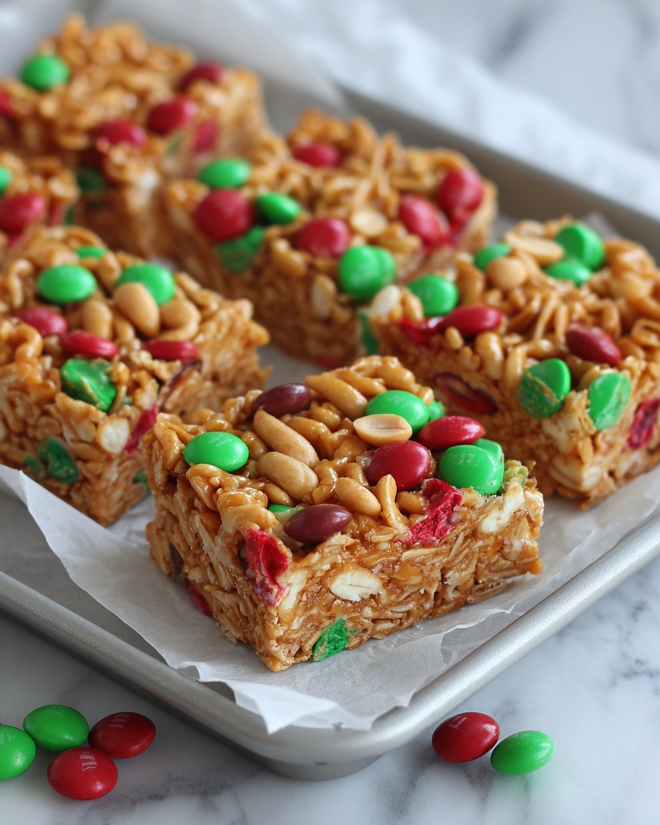 No-Bake Peanut Butter Crunch Treats Recipe - Recipe Image