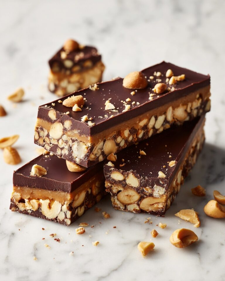 No Bake Chocolate Peanut Butter Protein Bars Recipe