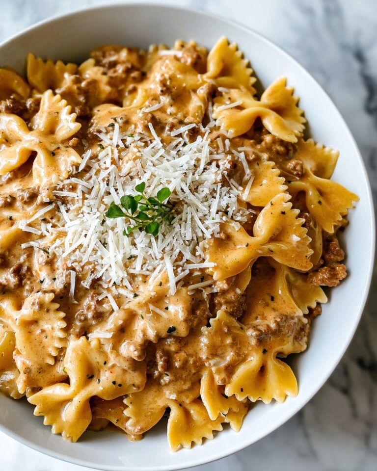 Creamy Beef and Bowtie Pasta Recipe