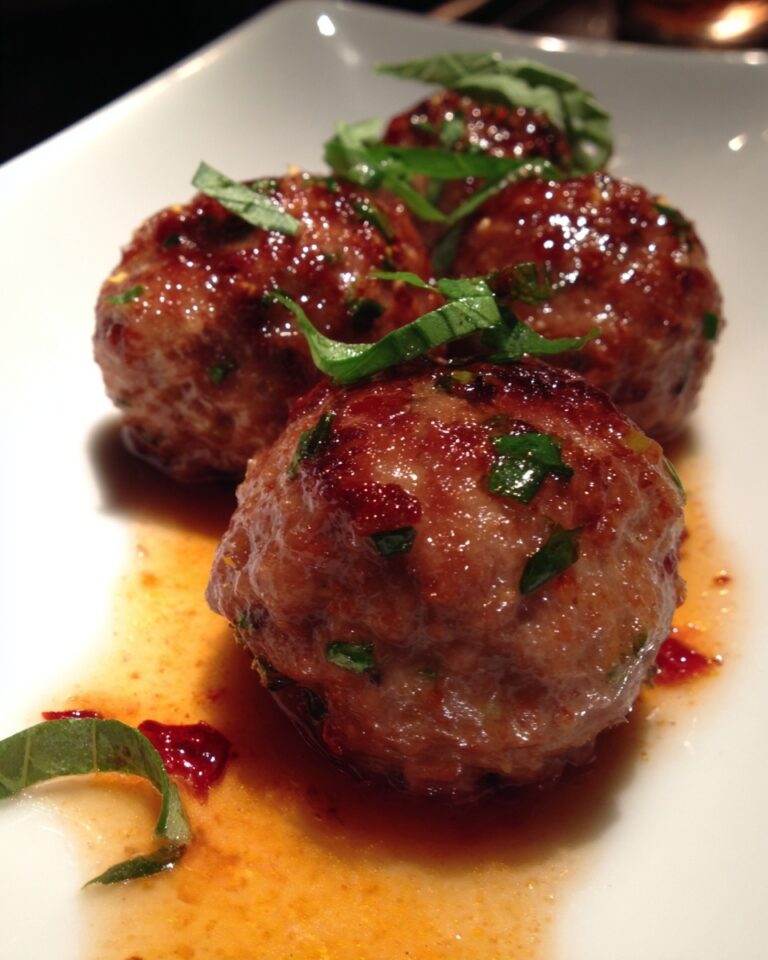Honey Barbecue Chicken Meatballs Recipe