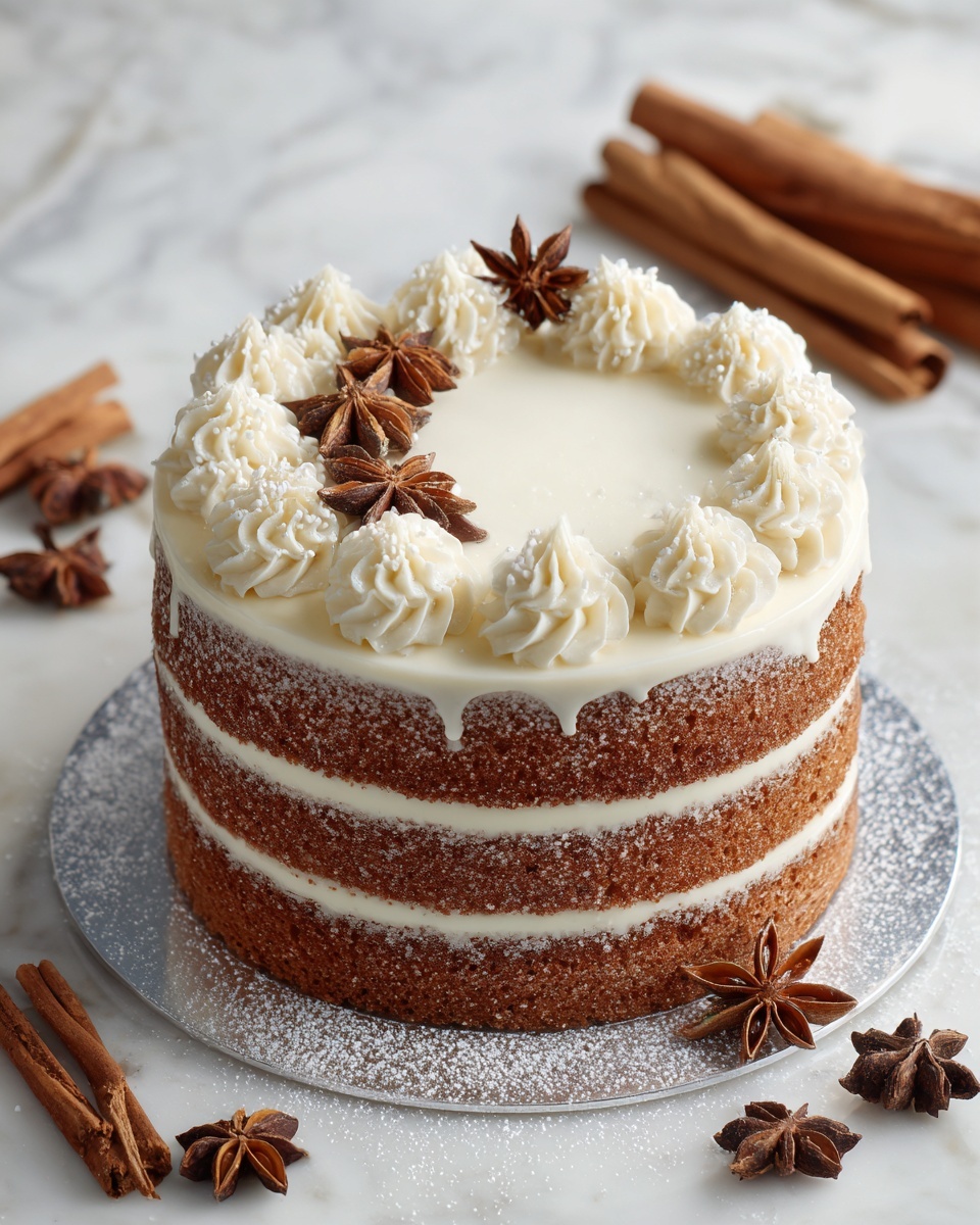 Chai Spice Layer Cake with Cream Cheese Frosting Recipe - Recipe Image
