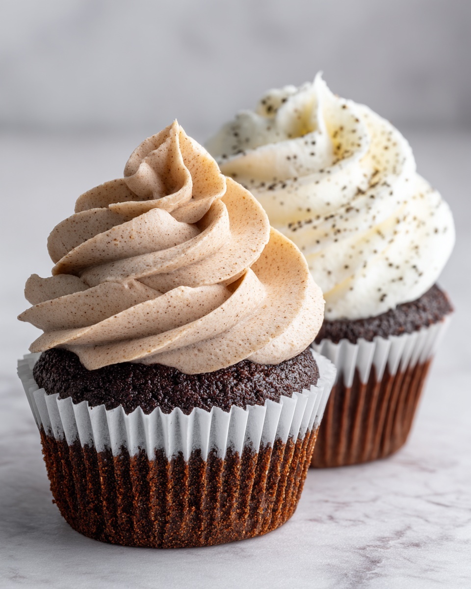 Buttercream Icing for Cupcakes (Vanilla and Chocolate) Recipe - Recipe Image