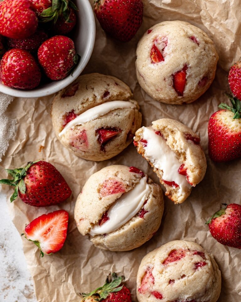Strawberry Cheesecake Stuffed Cookies Recipe