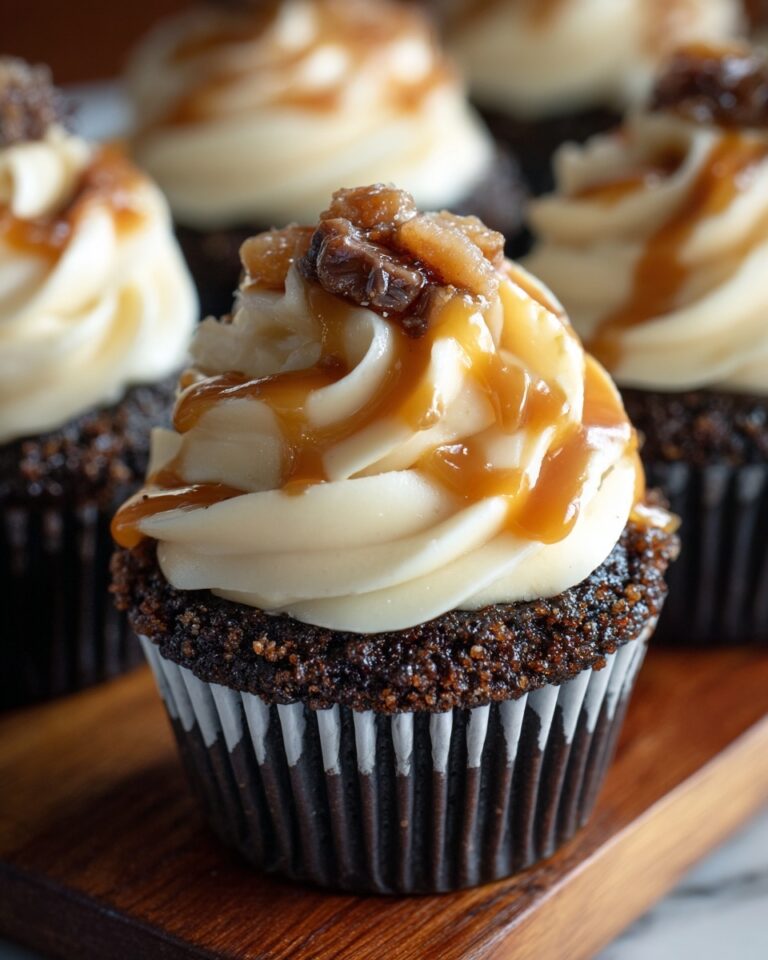 Sticky Toffee Cupcakes with Chocolate Topping Recipe