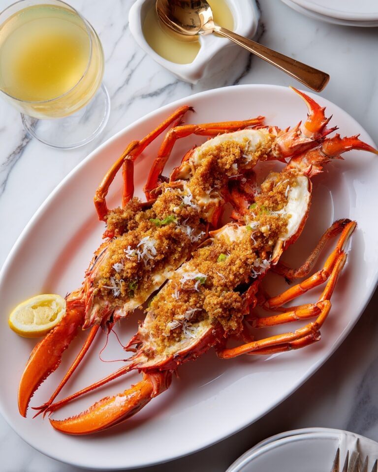 Gourmet Baked Stuffed Lobster Tails Recipe
