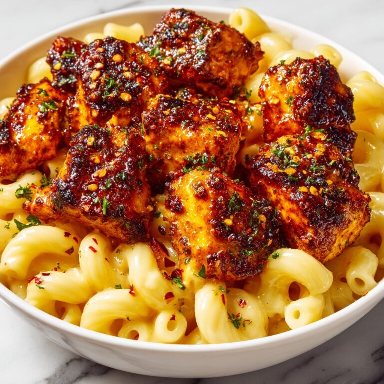 Spicy Honey Pepper Chicken with Creamy Mac and Cheese Recipe