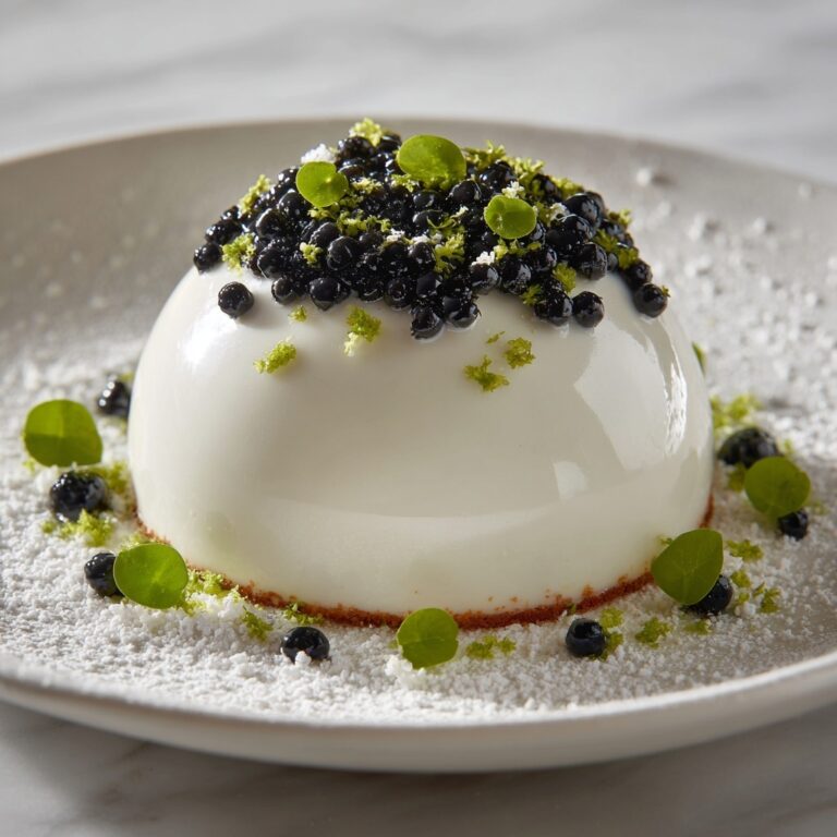 Parmesan Panna Cotta with Balsamic Caviar Pearls Recipe