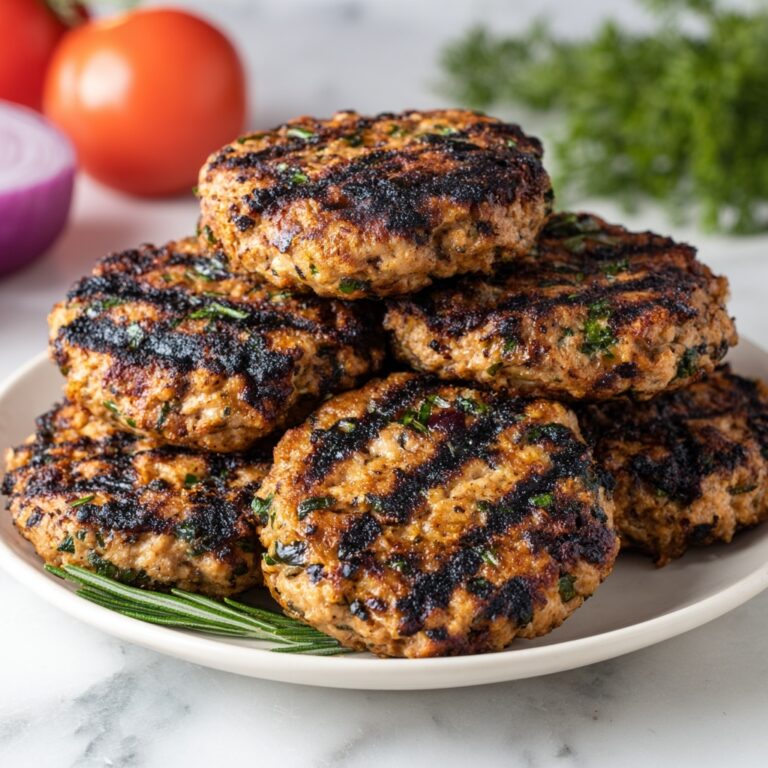 Mediterranean Chicken Patties Recipe