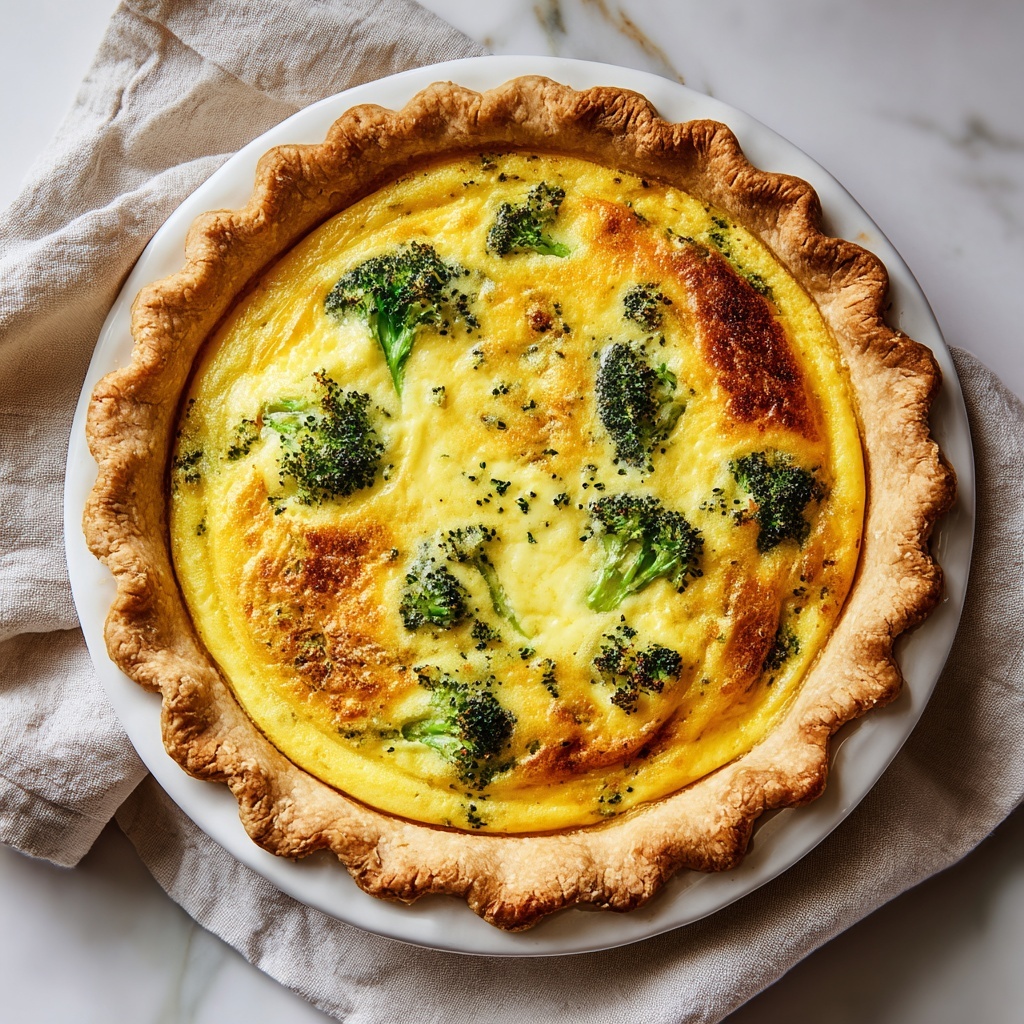 Broccoli Cheddar Quiche Recipe - Recipe Image