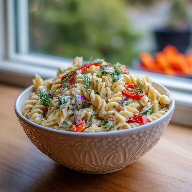 Tangy Dill Pickle Pasta Salad Recipe