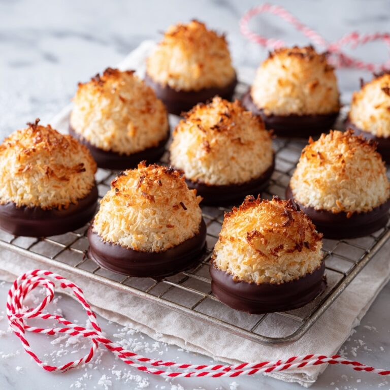 Elsa’s Chocolate Dipped Macaroons Recipe