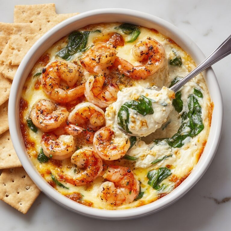 Cheesy and Creamy Shrimp & Crab Spinach Dip Recipe