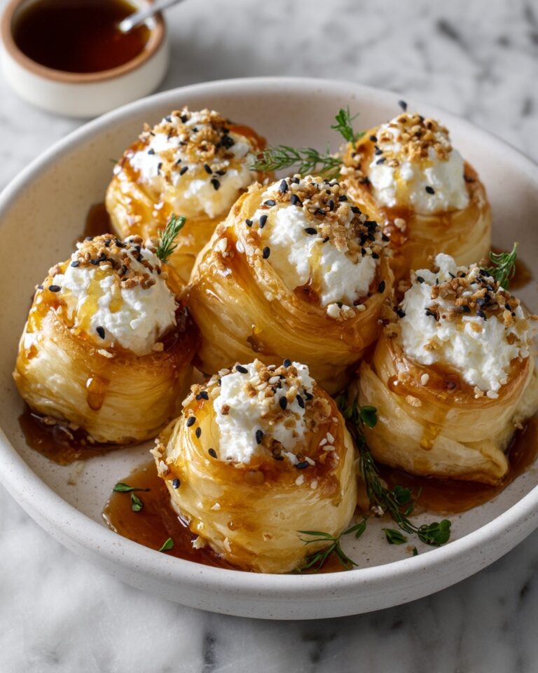 Oven Fried Feta Rolls with Chili Honey Recipe