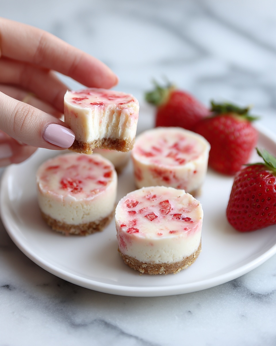 Strawberry Yogurt Bites Recipe - Recipe Image