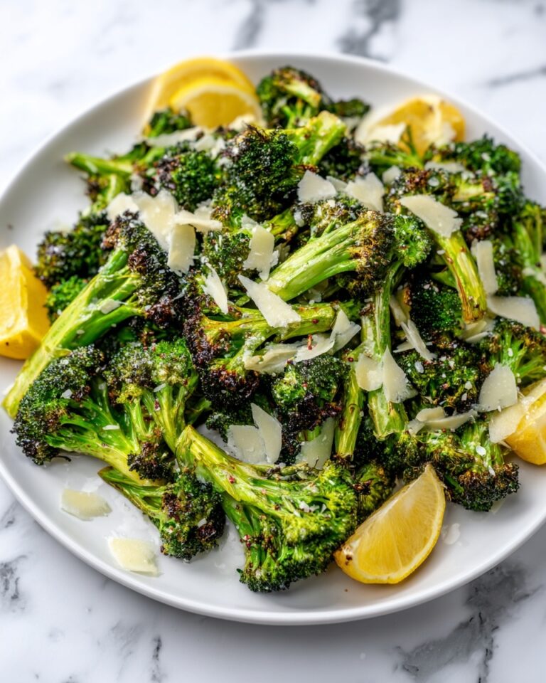 Delicious Roasted Broccoli with Garlic, Lemon, and Parmesan Recipe