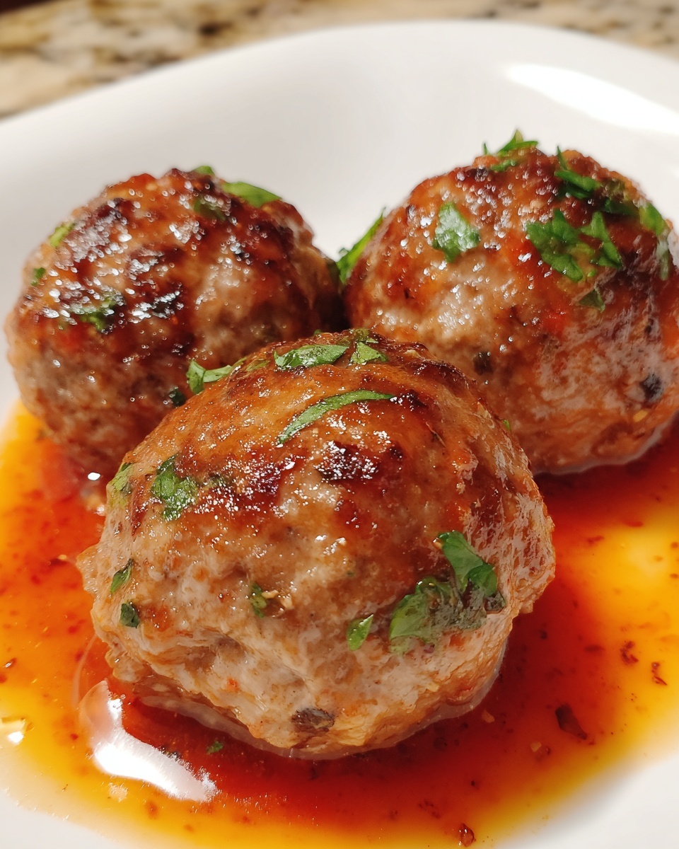Honey Barbecue Chicken Meatballs Recipe - Recipe Image