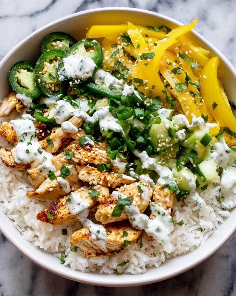 Greek Chicken Bowls with Creamy Tahini Feta Sauce Recipe