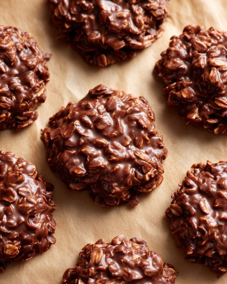 Chocolate No-Bake Cookies with Peanut Butter Recipe