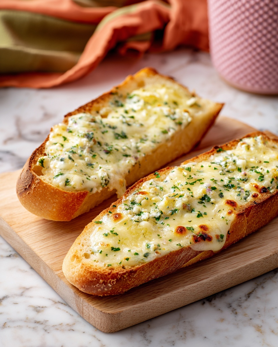 Chicken Alfredo Garlic Bread Pizza Recipe - Recipe Image