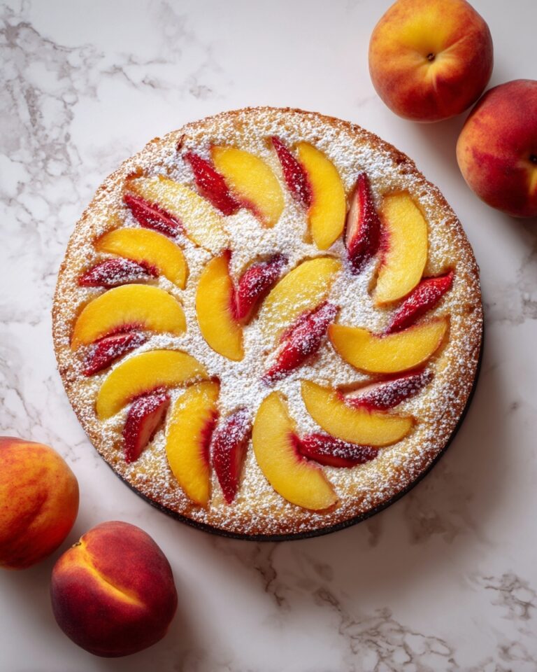 Strawberry Peach Cake Recipe