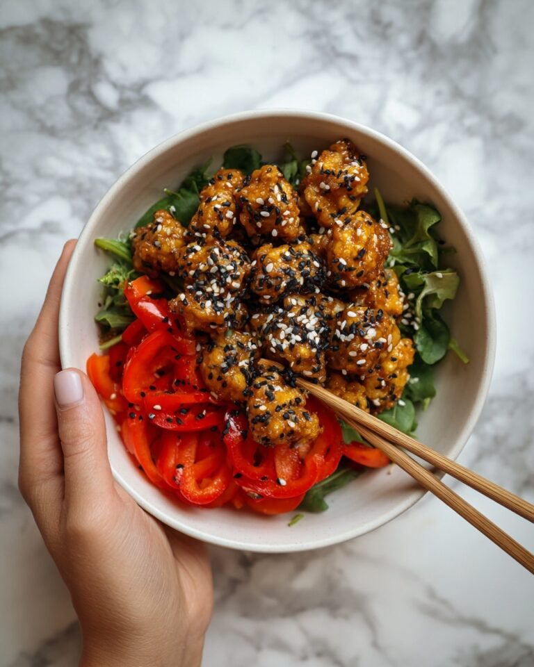 Crispy Baked Peanut Tofu Bowls Recipe