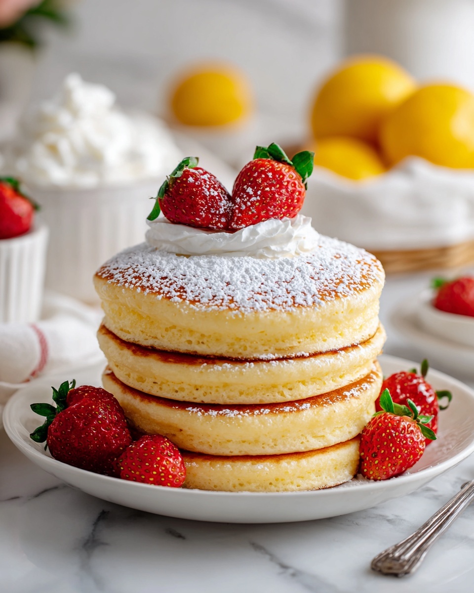 Cloud-like Lemon Soufflé Pancakes Recipe - Recipe Image