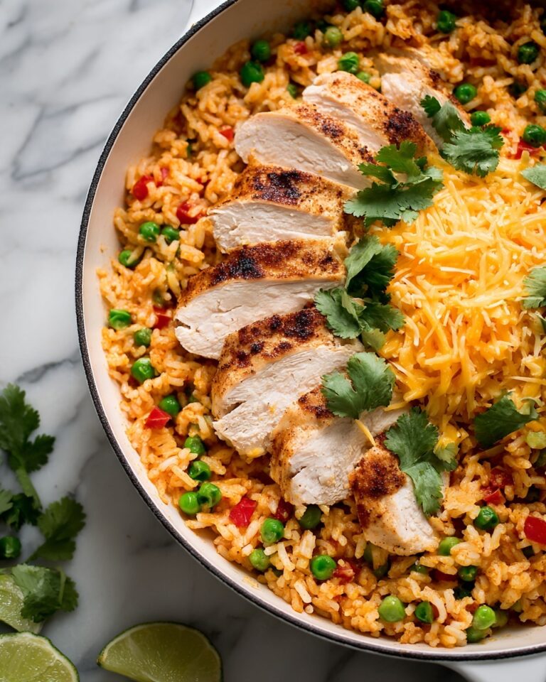 Cheesy Arroz Con Pollo (Cheesy Chicken and Rice) Recipe